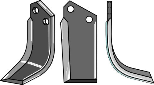 Blade DURAFACE 225x80mm, right