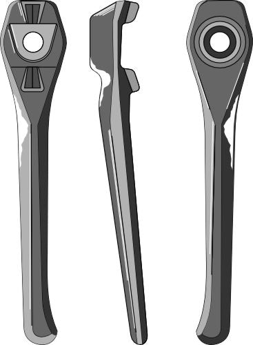 Tine for rotary harrows 385mm, left