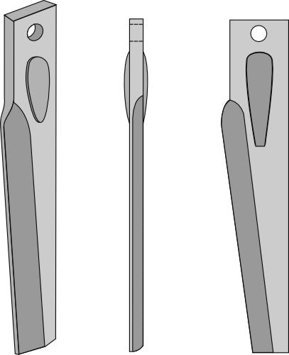 Tine for rotary harrows 315mm, right
