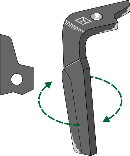 Tine for rotary harrows 295mm, right