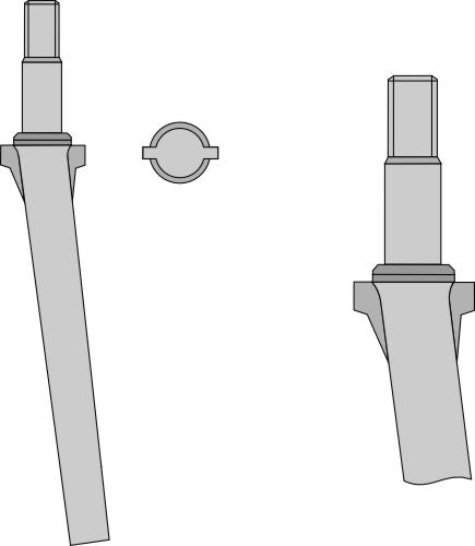 Tine for rotary harrows