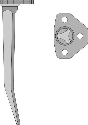 Tine for vibro-harrow 313mm