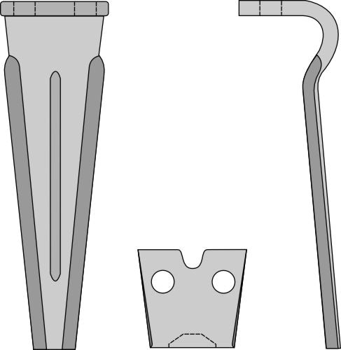 Tine for rotary harrows