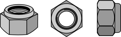Self-locking nut  - M20x1,5 - 8.8