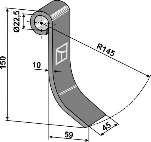 Flail 150x45mm