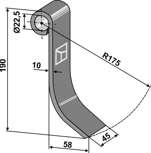 Flail 190x45mm